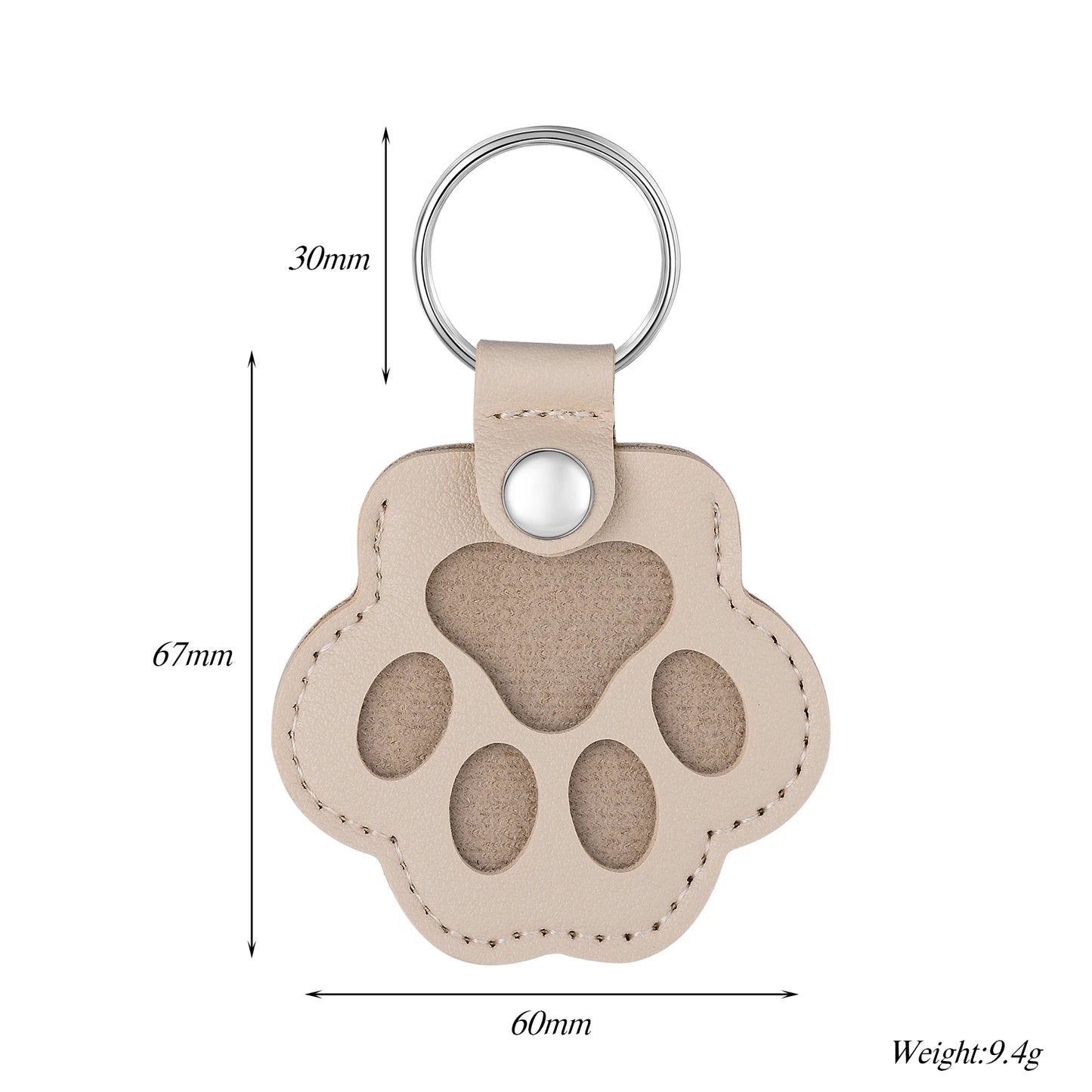 Pet Fur Memorial Keychain