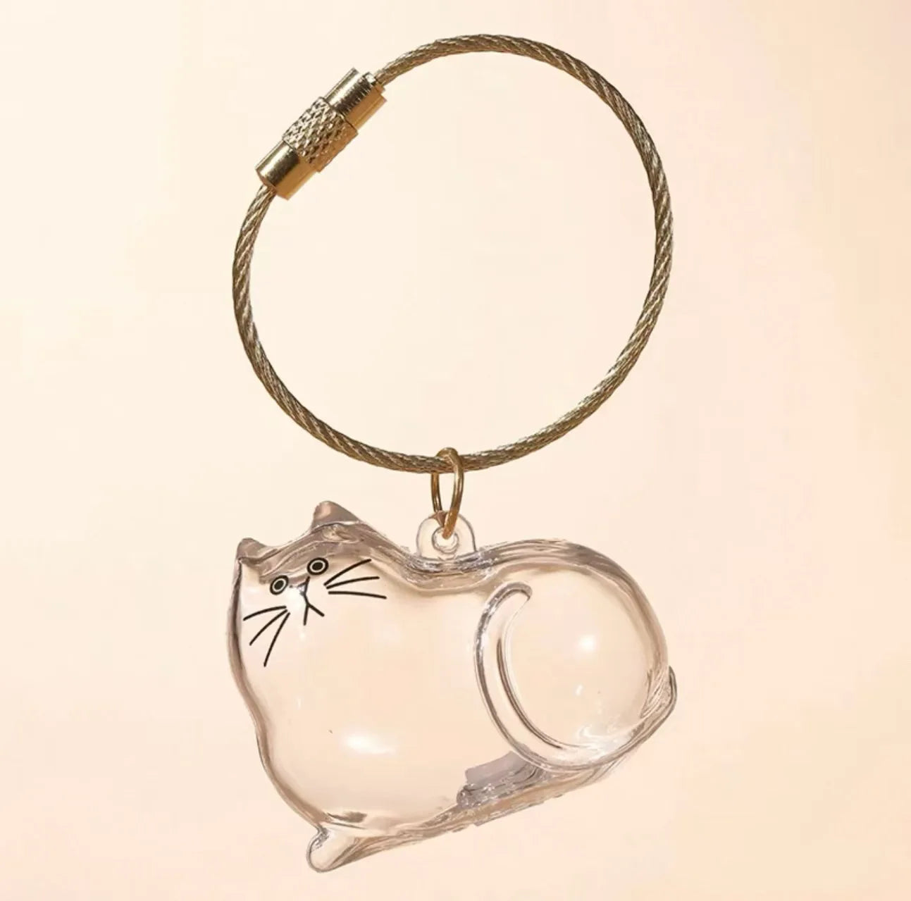 Pet fur Storage Keychain by Style's Bug