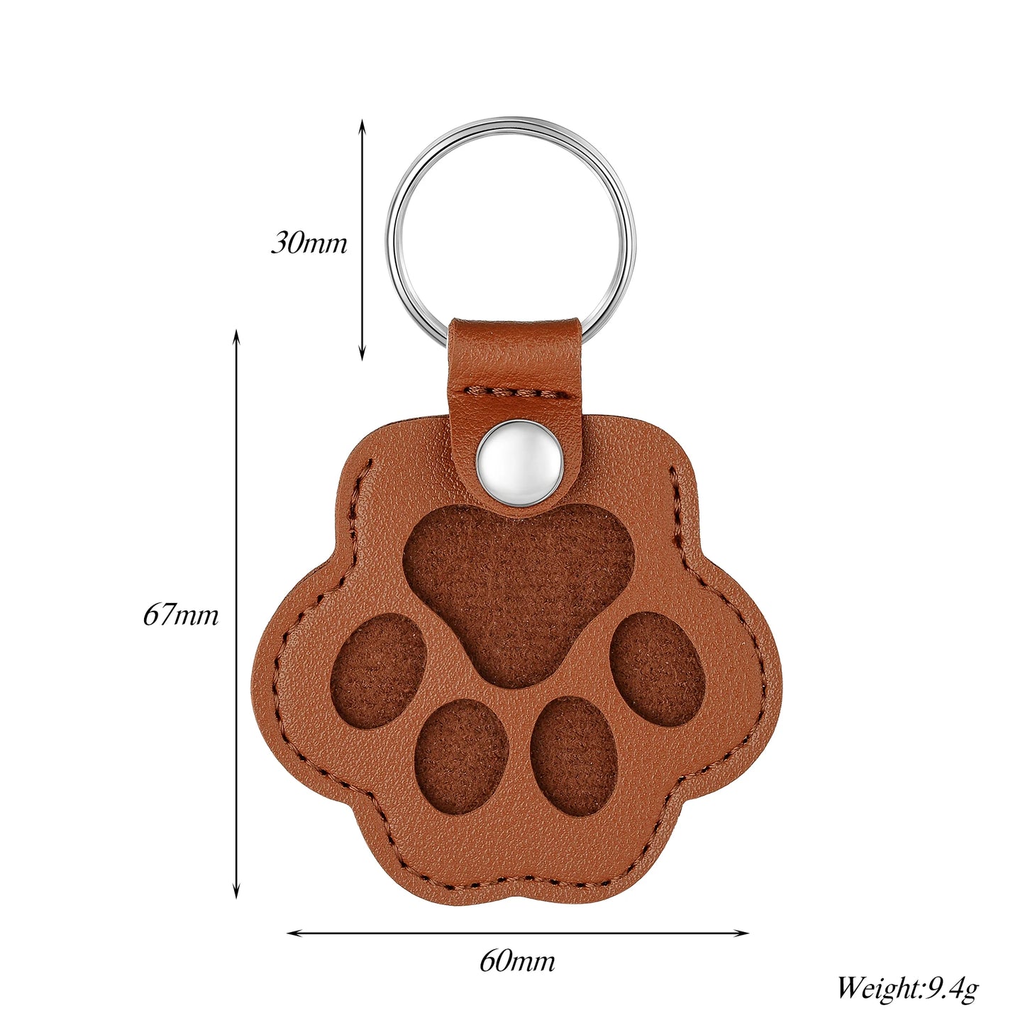Pet Fur Memorial Keychain