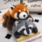 "Raccoon & Red Panda Family" Plushies