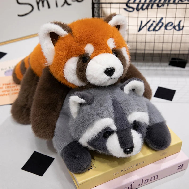"Raccoon & Red Panda Family" Plushies