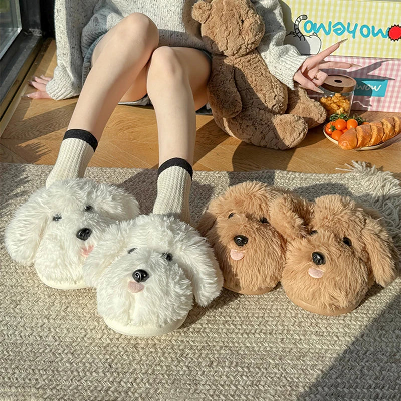 Fluffy Doodle Slippers