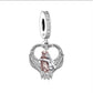 Irish Wolfhound "I love you forever" pendant