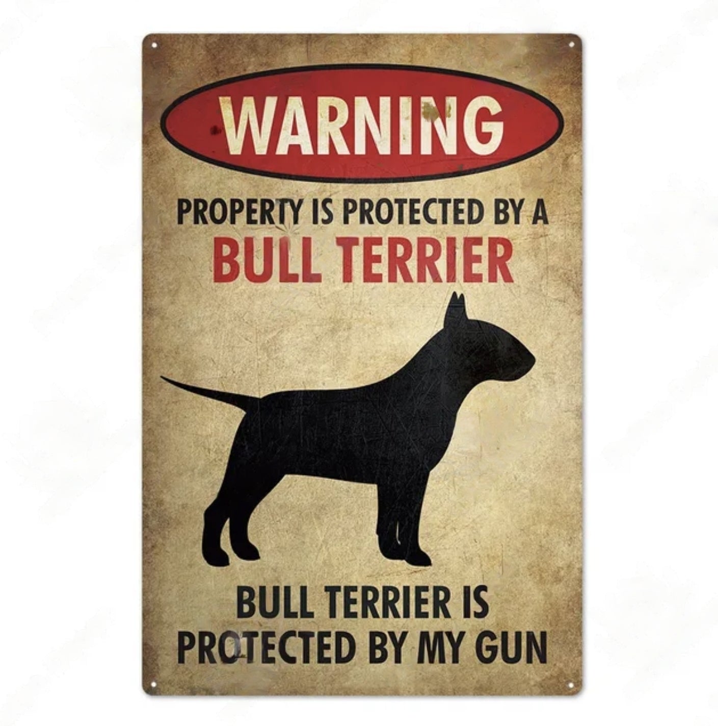 Vintage Dog Warning signs
