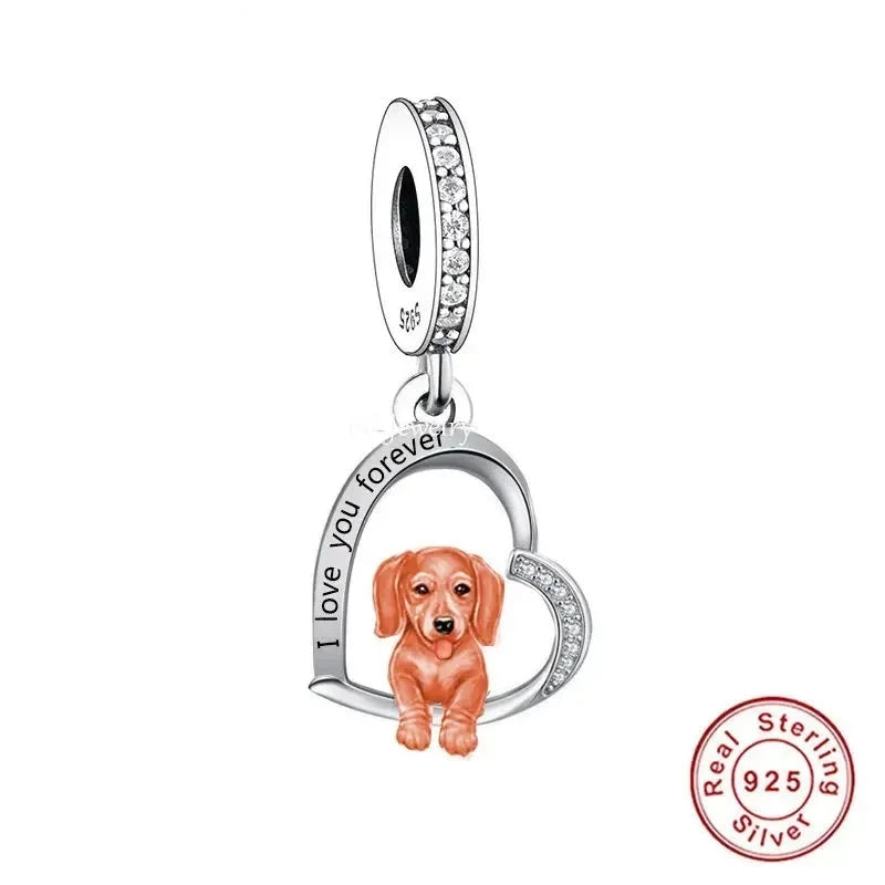 "I love you forever" Dog Pendants - Style's Bug Dachshund / Only Pendant