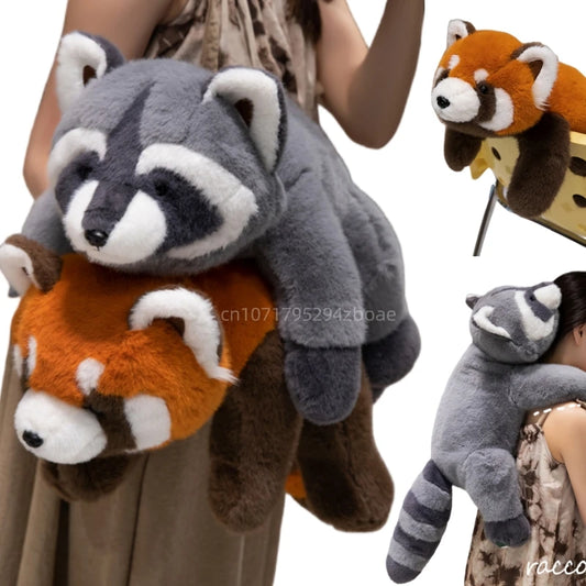 "Raccoon & Red Panda Family" Plushies