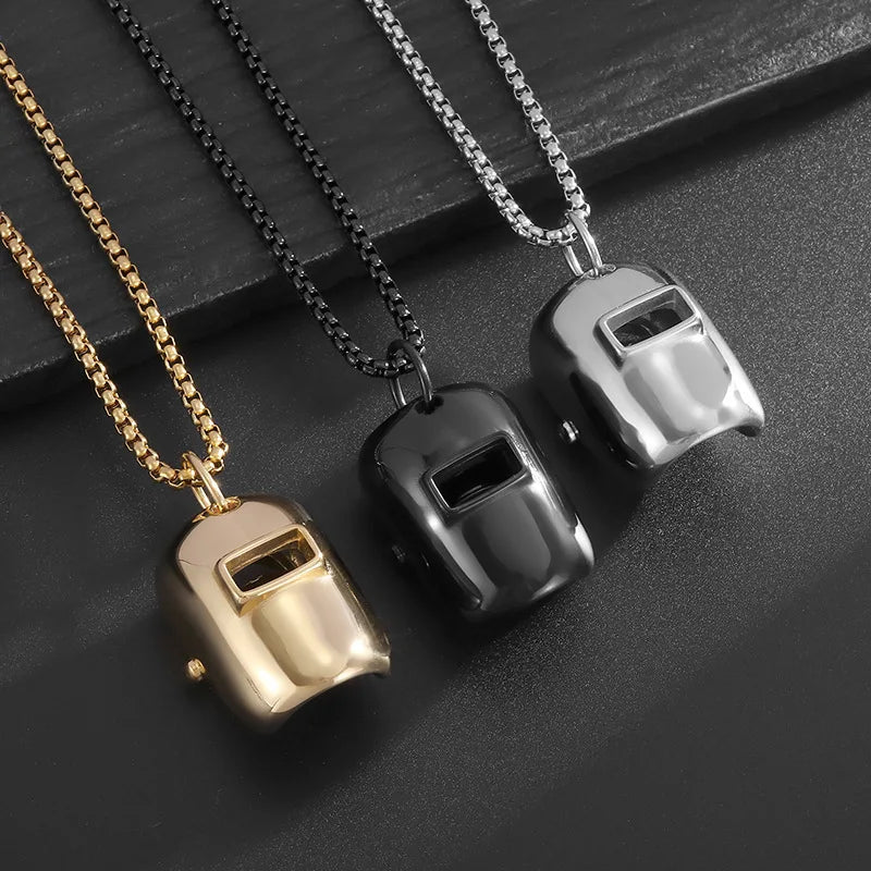 Realistic Welder Mask Necklaces