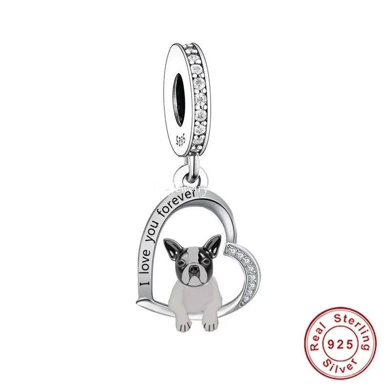 "I love you forever" Dog Pendants - Style's Bug Bull Dog / Only Pendant