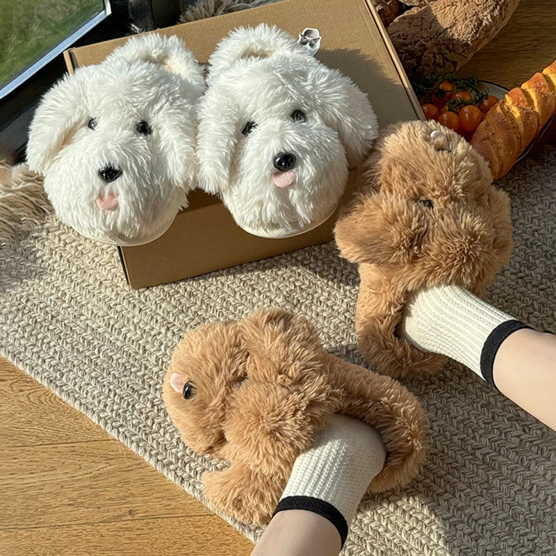 Fluffy Doodle Slippers