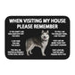 Husky's Rules Doormat by Style's Bug