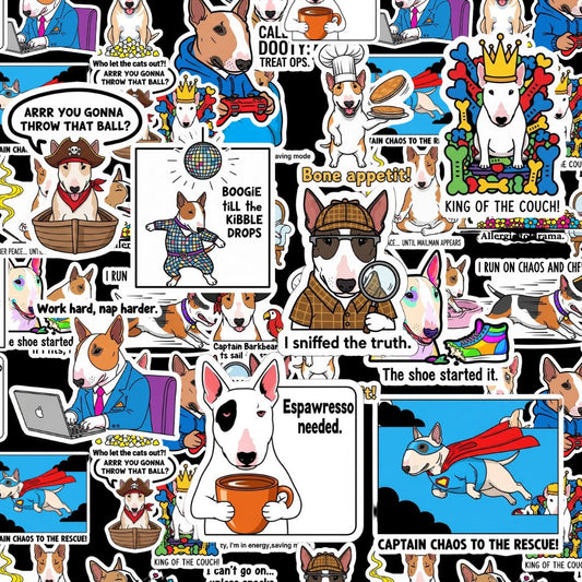 Bull Terrier Sticker Pack by Style's Bug