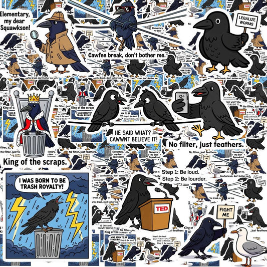 Crow Sticker Packs by Style's Bug