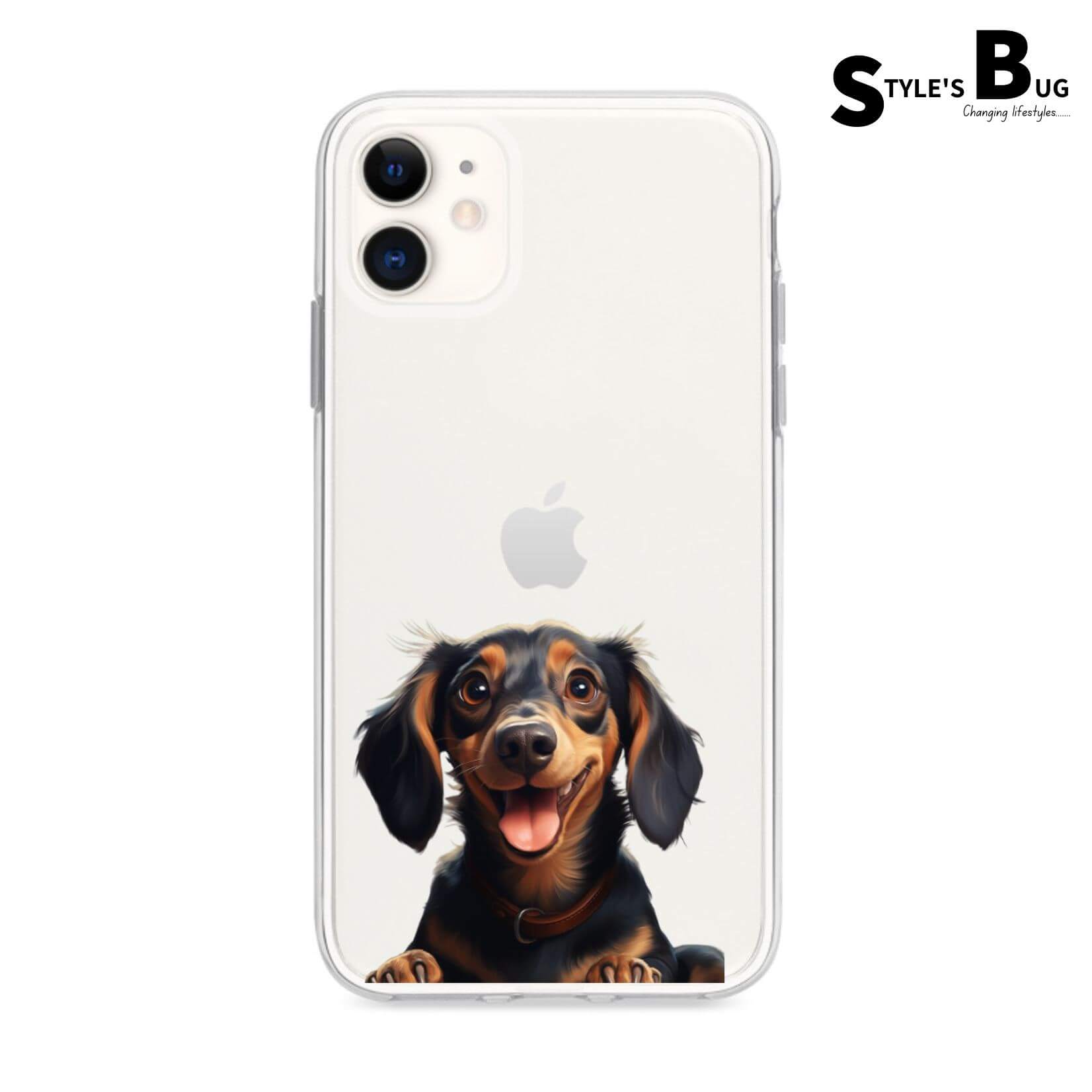 Smiling Dog phone cases from Style's Bug (UV printed) - Style's Bug Dachshund