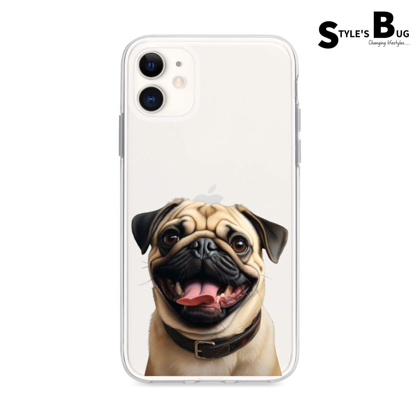 Smiling Dog phone cases from Style's Bug (UV printed) - Style's Bug Pug