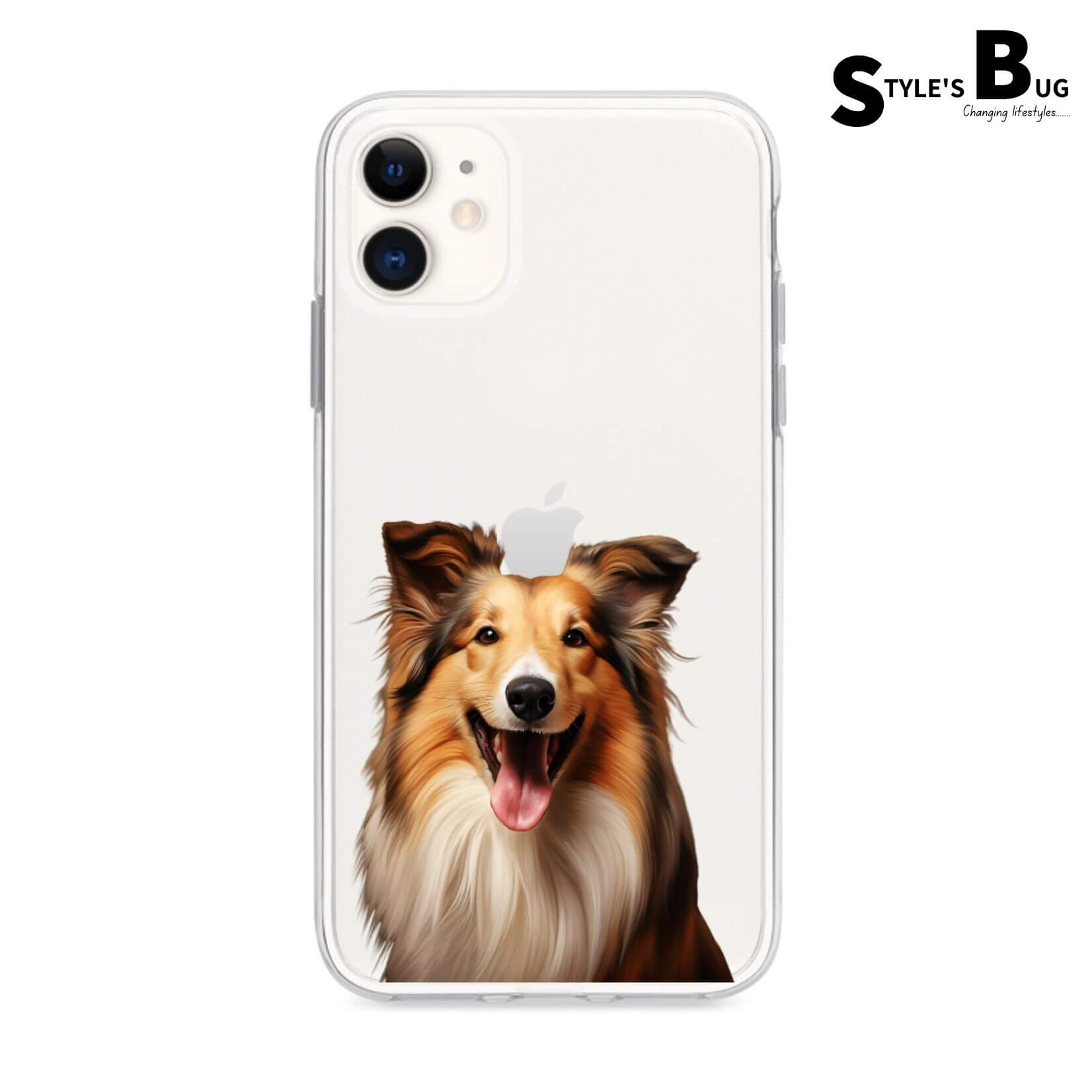 Smiling Dog phone cases from Style's Bug (UV printed) - Style's Bug Rough Collie
