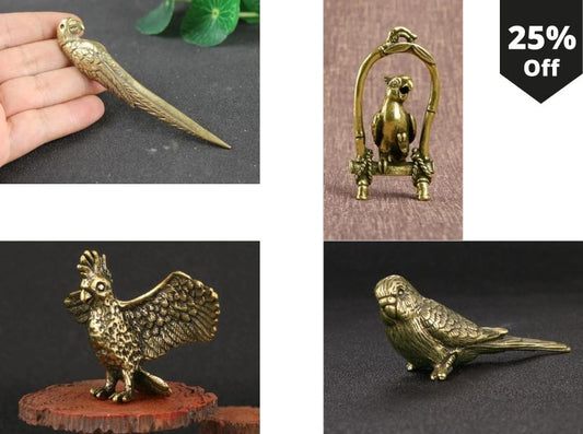 Realistic Vintage Parrot Ornaments by Style's Bug