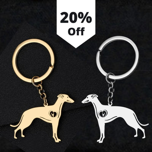 Realistic Greyhound / Whippet Keychains by SB - Style's Bug Both of them (20% OFF)