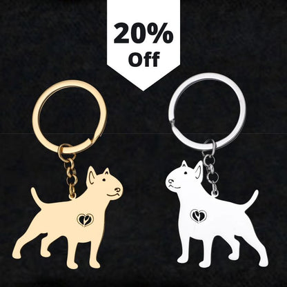 Realistic Bull Terrier Keychains by SB