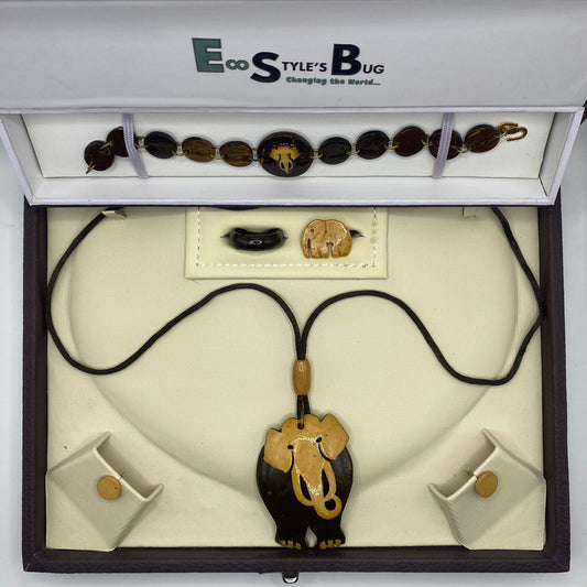 Eco Elephant Jewellery Set