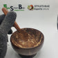Coconut shell Dessert Cup + Spoon