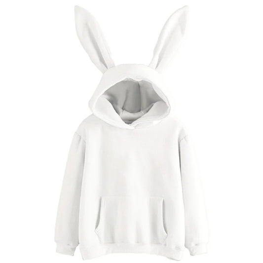 Rabbit Hoodie with Ears - Style's Bug White / S