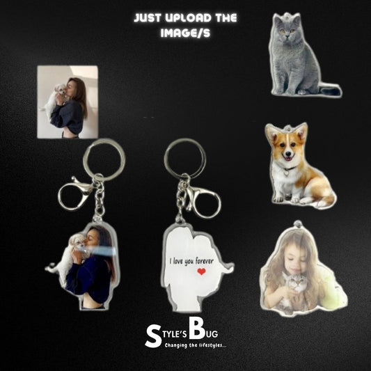 Custom Pet Acrylic keychains by SB (2pcs pack)