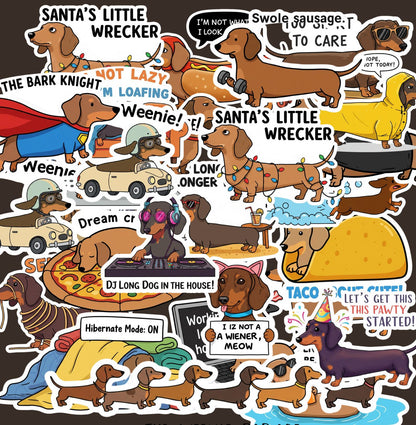 Dachshund Sticker Set by Style's Bug