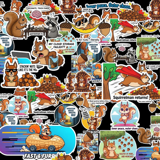 Squirrel Sticker Pack by Style's Bug