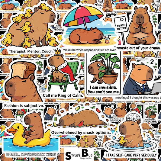 Capybara Sticker Packs by Style's Bug