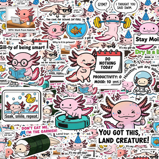 Axolotl Sticker Pack by Style's Bug