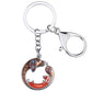 Artistic Dachshund Mom & Son Keychain / Necklace