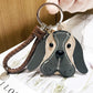 Serious Faced Basset Keychain