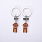 Poodle keychains by Style's Bug (2pcs pack) - Style's Bug Brown - Best + friend keychains (two)