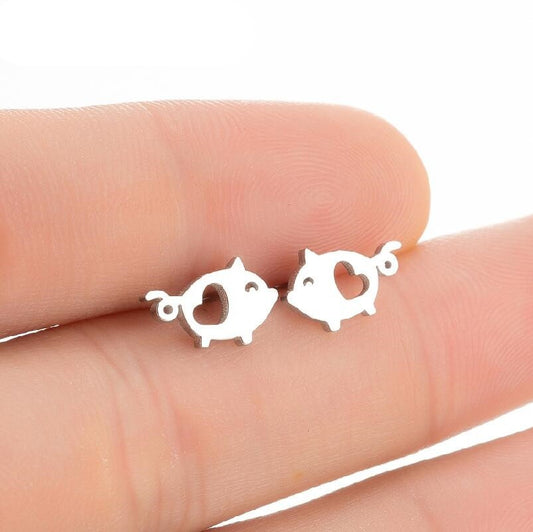 Pig Earrings (3 pairs pack)