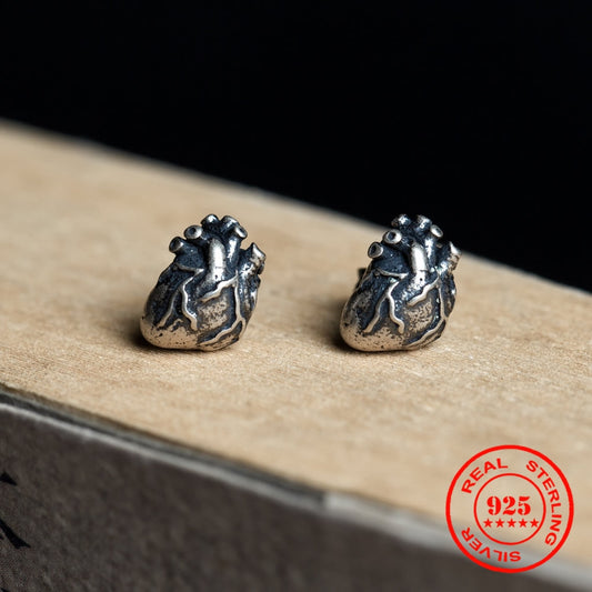 "Silver Hearts" realistic earrings by Style's Bug - Style's Bug Default Title