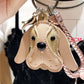 Serious Faced Basset Keychain