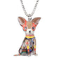 Artistic Chihuahua necklace