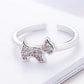 "Tiny Scottish Terriers" ring by SB (2 rings pack) - Style's Bug Silver