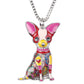 Artistic Chihuahua necklace