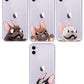 Funny cartoon French Bulldog iPhone cases - Style's Bug