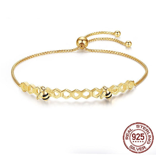 "Honeycomb & the Queen Bee" bracelet by SB - Style's Bug