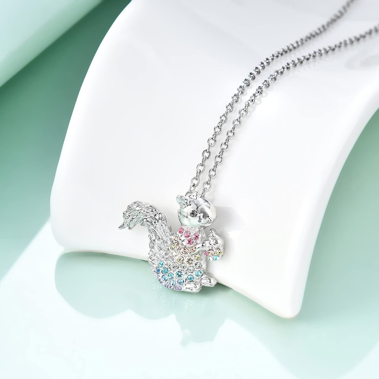 Zircon Squirrel Necklace - Style's Bug