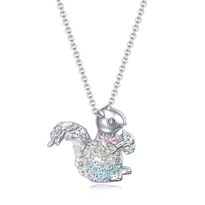 Zircon Squirrel Necklace - Style's Bug Default Title