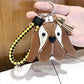 Serious Faced Basset Keychain