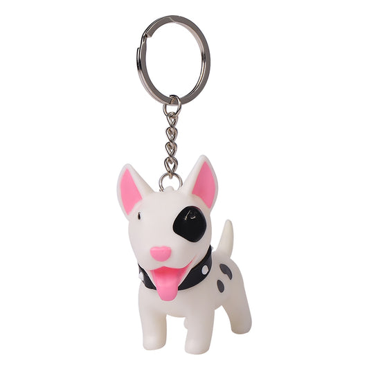 Smiling Bull Terrier keychains