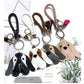 Serious Faced Basset Keychain