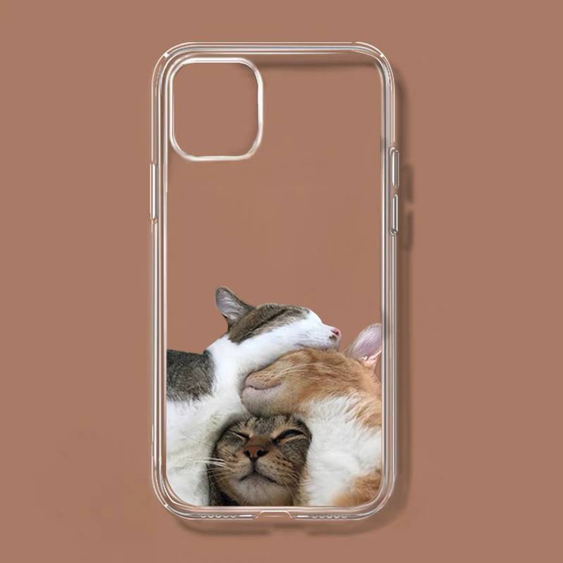 Realistic Funny animal iPhone cases - Style's Bug Cuddling cats / iPhone 11