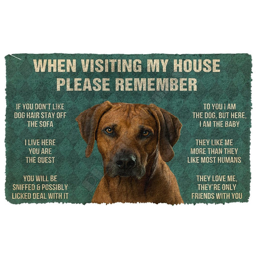 " Rhodesian Ridgeback Rules " mats by Style's Bug - Style's Bug