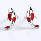 Swimming Kōhaku Koi earrings