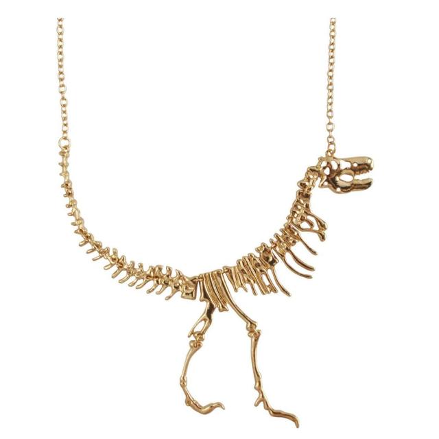 Vintage Dinosaur Necklace by Style's Bug (2pcs pack) - Style's Bug Gold